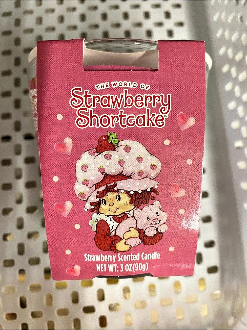 The World of Strawberry Shortcake Strawberry Scented Candle Pink NWT